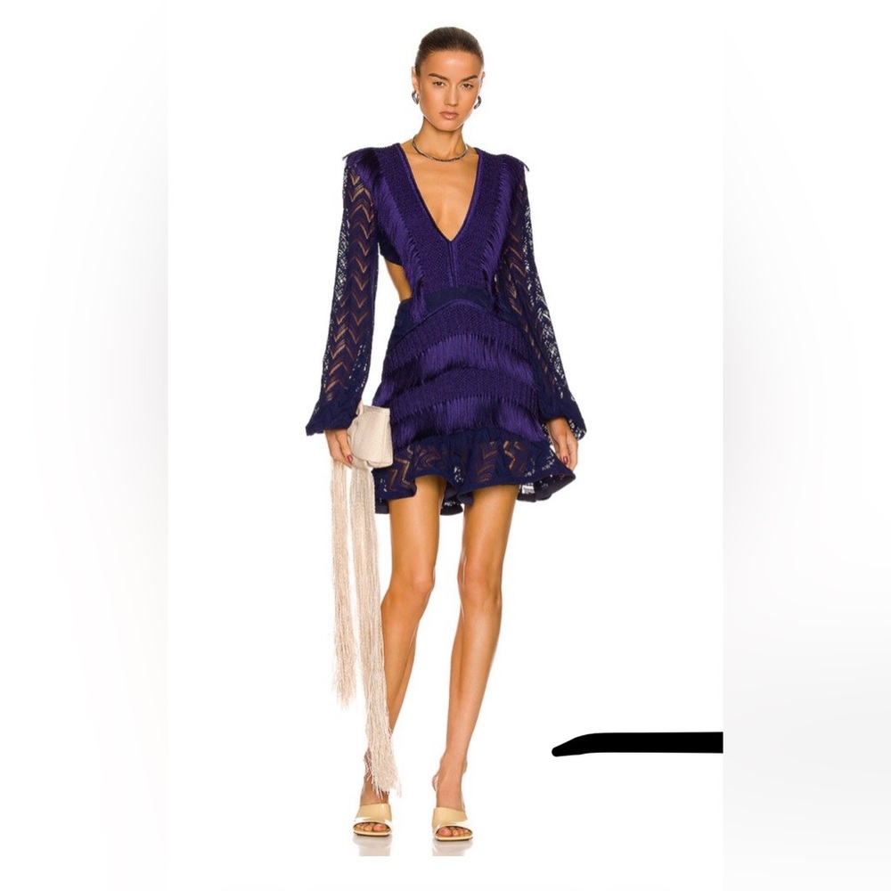 PatBo - Radiant Fringe Cut-Out Mini Dress (Never Worn) - Size 6
